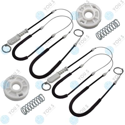 Fensterheber Reparatursatz Seilzug - SET - Vorne Links + Rechts kompatibel mit PORSCHE BOXSTER (987) YOU.S
