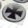 YOU.S Nabenkappen Silikon Aufkleber 54,0 mm - schwarz silber eisernes Kreuz selbstklebend