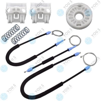 für VW GOLF IV (1J1) 2/3 Türer Fensterheber Reparatursatz Seilzug - SET - Vorne Links + Rechts