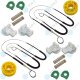 für AUDI A4 (B5) Fensterheber Reparatursatz Seilzug - SET - Vorne Links + Rechts