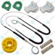 für AUDI A4 (B5) Fensterheber Reparatursatz Seilzug - SET - Vorne Links + Rechts