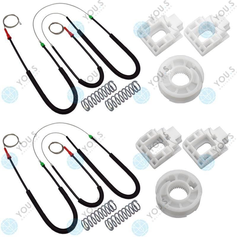 Fensterheber Reparatursatz Seilzug - SET - Vorne Links + Rechts kompatibel mit AUDI A3 (8L1) 4/5 Türer