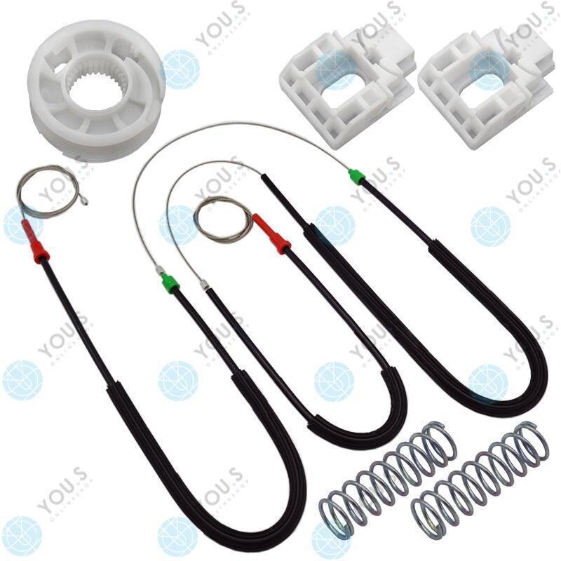 Fensterheber Reparatursatz Seilzug - SET - Vorne Links + Rechts kompatibel mit AUDI A3 (8L1) 4/5 Türer