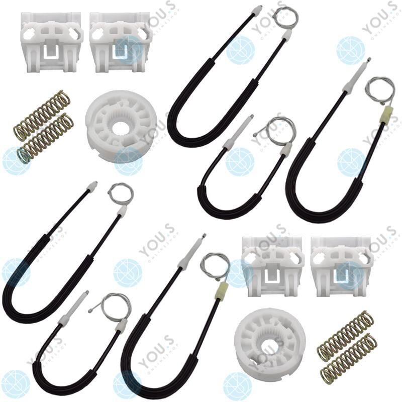 für Peugeot 607 Fensterheber Reparatursatz Seilzug - SET - Vorne Links + Rechts