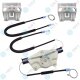 für VW GOLF IV (1J1) 2/3 Türer Fensterheber Reparatursatz Seilzug - Vorne Links