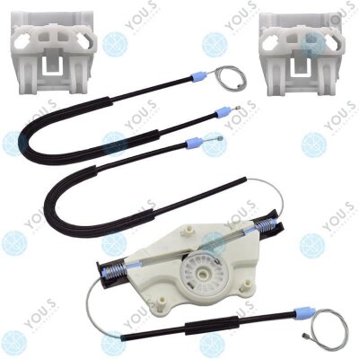 für VW GOLF IV (1J1) 2/3 Türer Fensterheber Reparatursatz Seilzug - SET - Vorne Links + Rechts