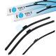 YOU.S Original SCHEIBENWISCHER SET VORNE + HINTEN kompatibel mit VW POLO (9N_)