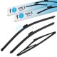 YOU.S SCHEIBENWISCHER SET VORNE + HINTEN kompatibel mit MERCEDES GLK-KLASSE (X204)