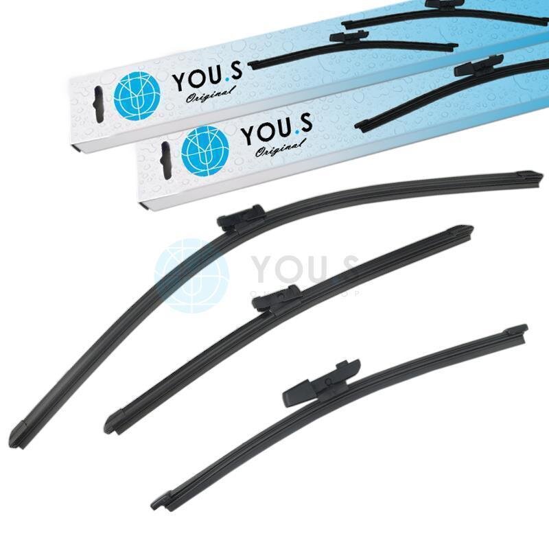 YOU.S SCHEIBENWISCHER SET VORNE + HINTEN kompatibel mit SEAT SKODA VW - NEU