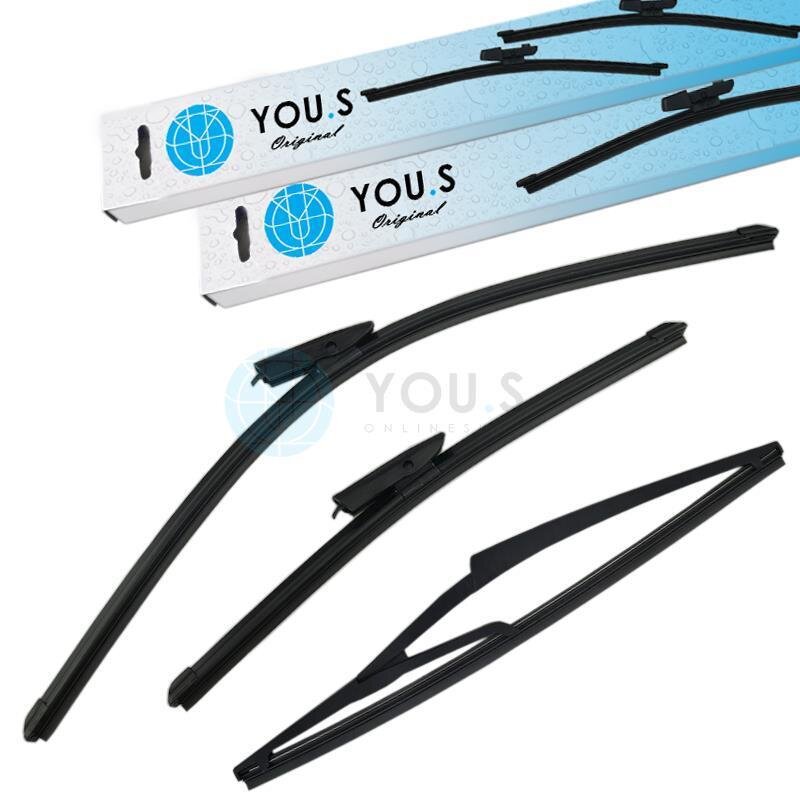 YOU.S Original SCHEIBENWISCHER SET VORNE + HINTEN für RENAULT