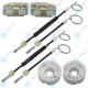 YOU.S Fensterheber Reparatursatz Seilzug - SET Hinten Links + Rechts kompatibel mit SEAT LEON (1P1)