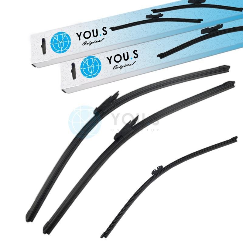 YOU.S Original SCHEIBENWISCHER SET VORNE + HINTEN kompatibel mit VOLVO XC90 I (275)