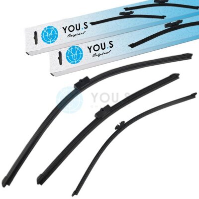 YOU.S SCHEIBENWISCHER SET VORNE + HINTEN kompatibel mit...