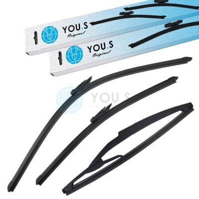 YOU.S SCHEIBENWISCHER SET VORNE + HINTEN kompatibel mit...