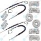 für Peugeot 607 Fensterheber Reparatursatz Seilzug - SET Hinten Links + Rechts