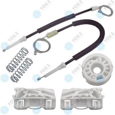 für Peugeot 607 Fensterheber Reparatursatz Seilzug - SET VORNE + HINTEN