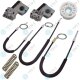für Peugeot 607 Fensterheber Reparatursatz Seilzug - SET VORNE + HINTEN