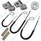 für Peugeot 607 Fensterheber Reparatursatz Seilzug - SET VORNE + HINTEN