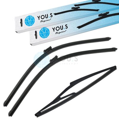 YOU.S SCHEIBENWISCHER SET VORNE + HINTEN kompatibel mit...