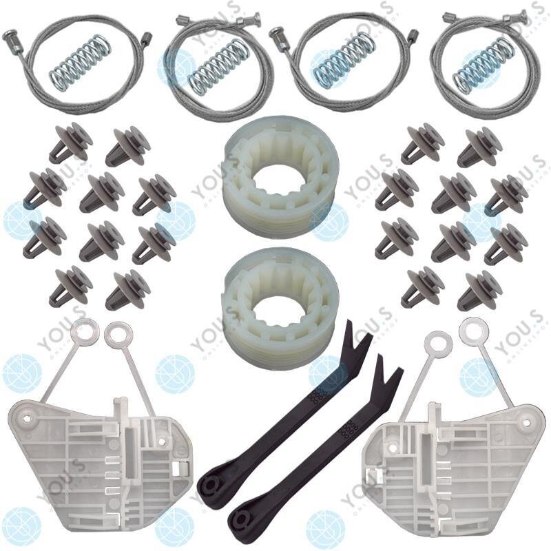 für SMART FORTWO CITY-COUPE CABRIO (450) Fensterheber Reparatursatz Seilzug - SET Vorne Links + Rechts