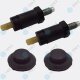 2 Sets Motorabdeckung Clip Halter kompatibel mit Citroen Peugeot Fiat 0137.11  YOU.S Original