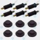 6 Set Motorabdeckung Clip Halter kompatibel mit Citroen Peugeot Fiat 0137.11  YOU.S Original