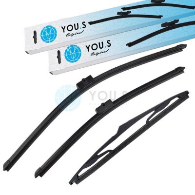 YOU.S Original SCHEIBENWISCHER SET VORNE + HINTEN...