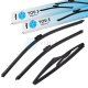 YOU.S SCHEIBENWISCHER SET VORNE + HINTEN kompatibel mit OPEL ASTRA H CC (L08)