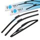 YOU.S SCHEIBENWISCHER SET VORNE + HINTEN kompatibel mit SMART FORTWO Coupe (451)