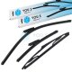 YOU.S SCHEIBENWISCHER SET VORNE + HINTEN kompatibel mit RENAULT TWINGO III (BCM)