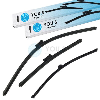 YOU.S SCHEIBENWISCHER SET VORNE + HINTEN kompatibel mit...