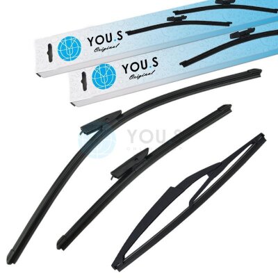 YOU.S SCHEIBENWISCHER SET VORNE + HINTEN für...