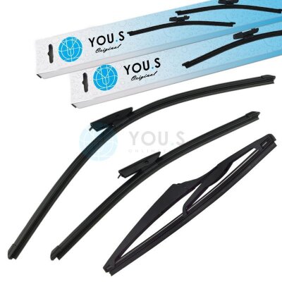 YOU.S SCHEIBENWISCHER SET VORNE + HINTEN für RENAULT