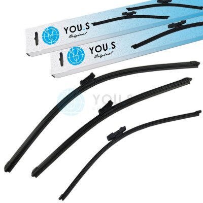 YOU.S SCHEIBENWISCHER SET VORNE + HINTEN kompatibel mit...