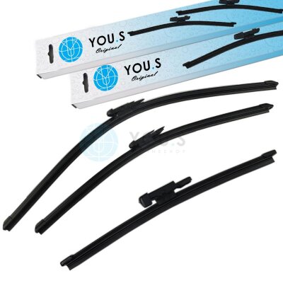 YOU.S SCHEIBENWISCHER SET VORNE + HINTEN kompatibel mit...