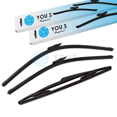 YOU.S SCHEIBENWISCHER SET VORNE + HINTEN kompatibel mit...