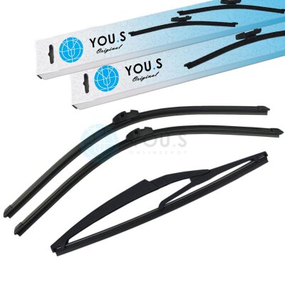 YOU.S SCHEIBENWISCHER SET VORNE + HINTEN kompatibel mit...
