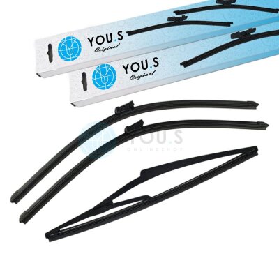 YOU.S SCHEIBENWISCHER SET VORNE + HINTEN kompatibel mit...