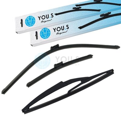 YOU.S SCHEIBENWISCHER SET VORNE + HINTEN kompatibel mit...