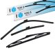 YOU.S SCHEIBENWISCHER SET VORNE + HINTEN kompatibel mit FORD FIESTA VI / VI Van