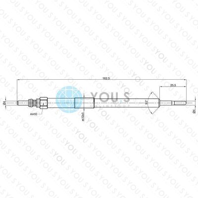 4 Stück YOU.S Original Glühkerzen kompatibel mit NISSAN NV400 Pritsche (X62, X62B)  dCi 100 125 145 150 160 170