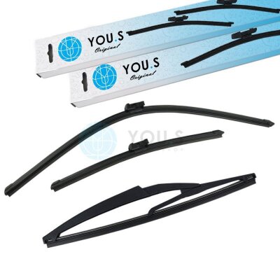 YOU.S SCHEIBENWISCHER SET VORNE + HINTEN für...