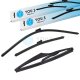 YOU.S SCHEIBENWISCHER SET VORNE + HINTEN kompatibel mit OPEL CROSSLAND X (P17)
