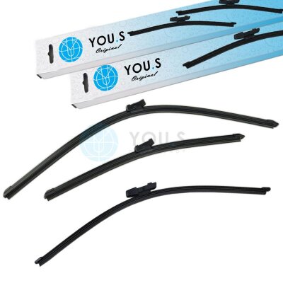 YOU.S SCHEIBENWISCHER SET VORNE + HINTEN kompatibel mit...