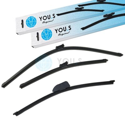 YOU.S SCHEIBENWISCHER SET VORNE + HINTEN kompatibel mit...