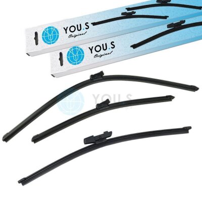 YOU.S SCHEIBENWISCHER SET VORNE + HINTEN kompatibel mit...