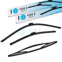 YOU.S SCHEIBENWISCHER SET VORNE + HINTEN kompatibel mit...