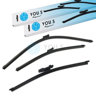 YOU.S SCHEIBENWISCHER SET VORNE + HINTEN kompatibel mit...