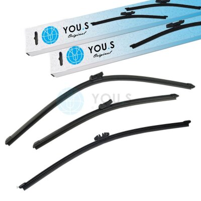 YOU.S SCHEIBENWISCHER SET VORNE + HINTEN kompatibel mit...