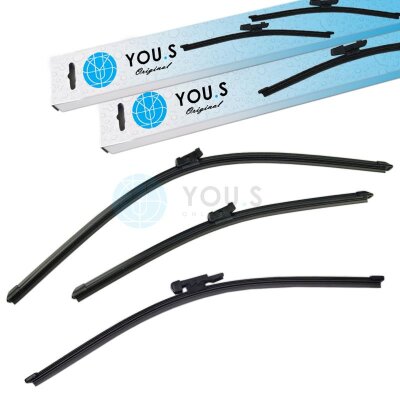 YOU.S SCHEIBENWISCHER SET VORNE + HINTEN kompatibel mit...